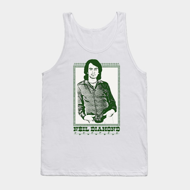 Neil Diamond / Original Retro 1970s Fan Design Tank Top by DankFutura